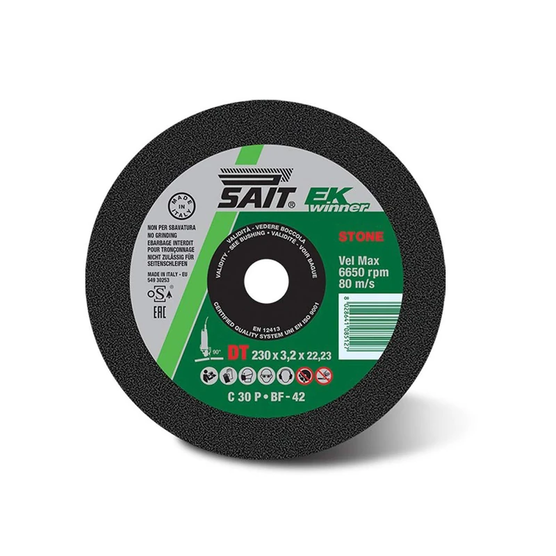 Sait 08512 EK WINNER-DT C 30 P Cutting Disc with Cranked Centre Section, 230 mm Diameter, 3.2 mm Thickness, 22.23 Medium Bore, Pack of 50