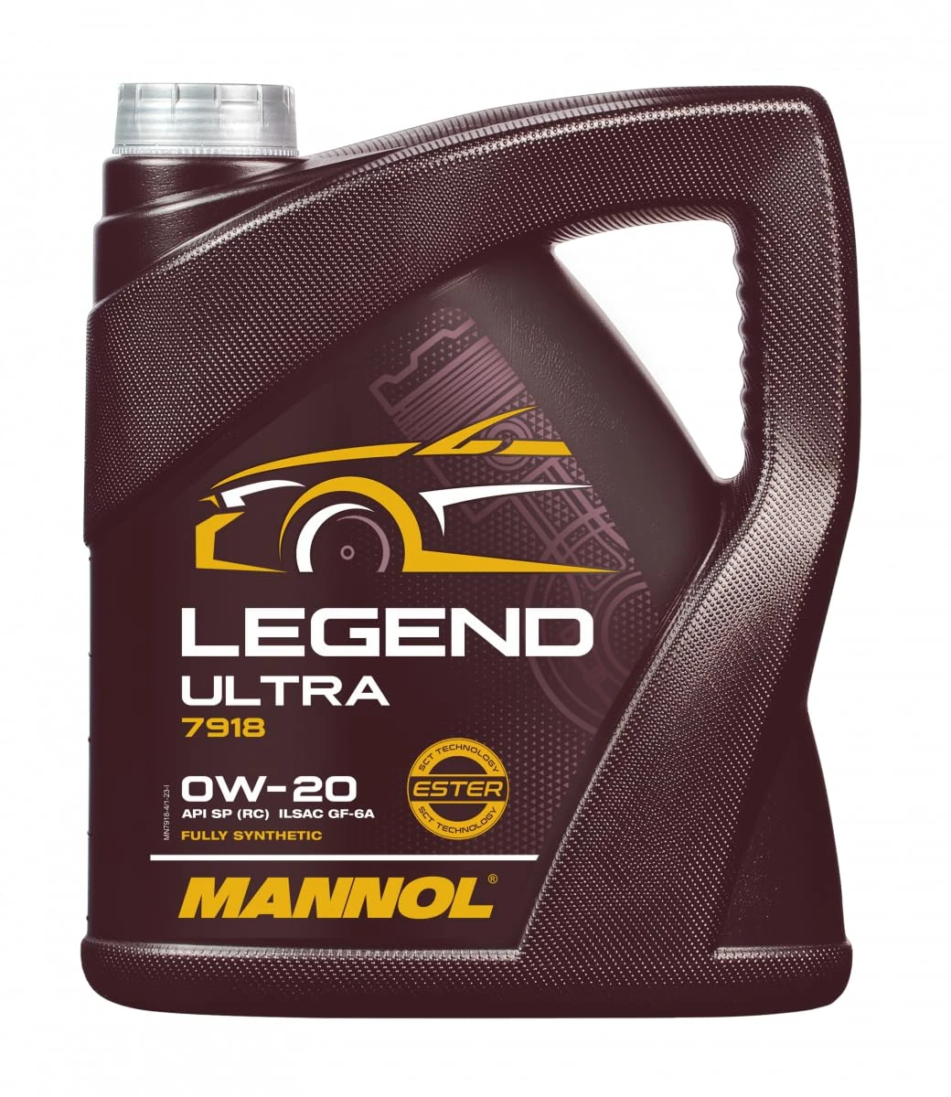 Mannol 5 Litre Legend Ultra 0W-20 Engine Oil 7918 ILSAC GF-6A Premium Bi-Synthetic PAO And Ester Technology