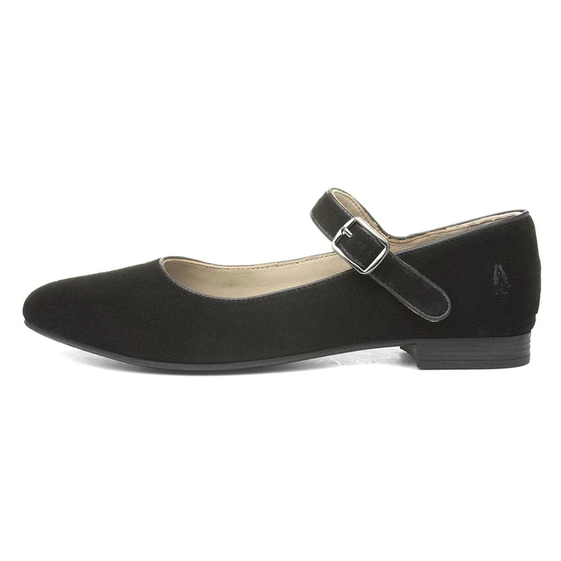 Hush Puppies Women's Melissa Strap Mary Jane Flat, Black, 3 UK