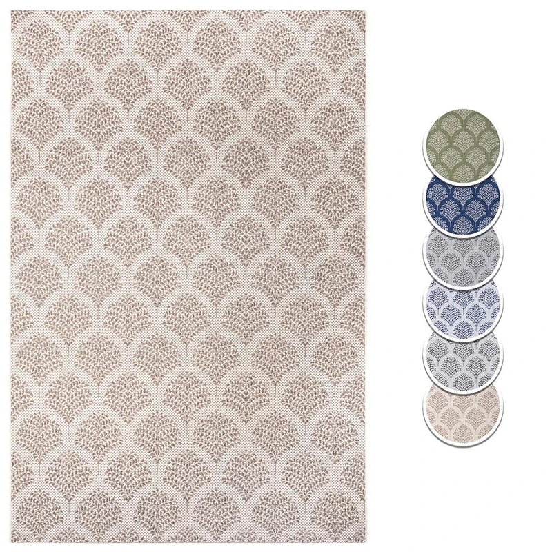 Hanse Home Male Flat Weave Indoor and Outdoor Rug, Colours: Cream/Beige, Size: 160 x 230 cm - Image 1
