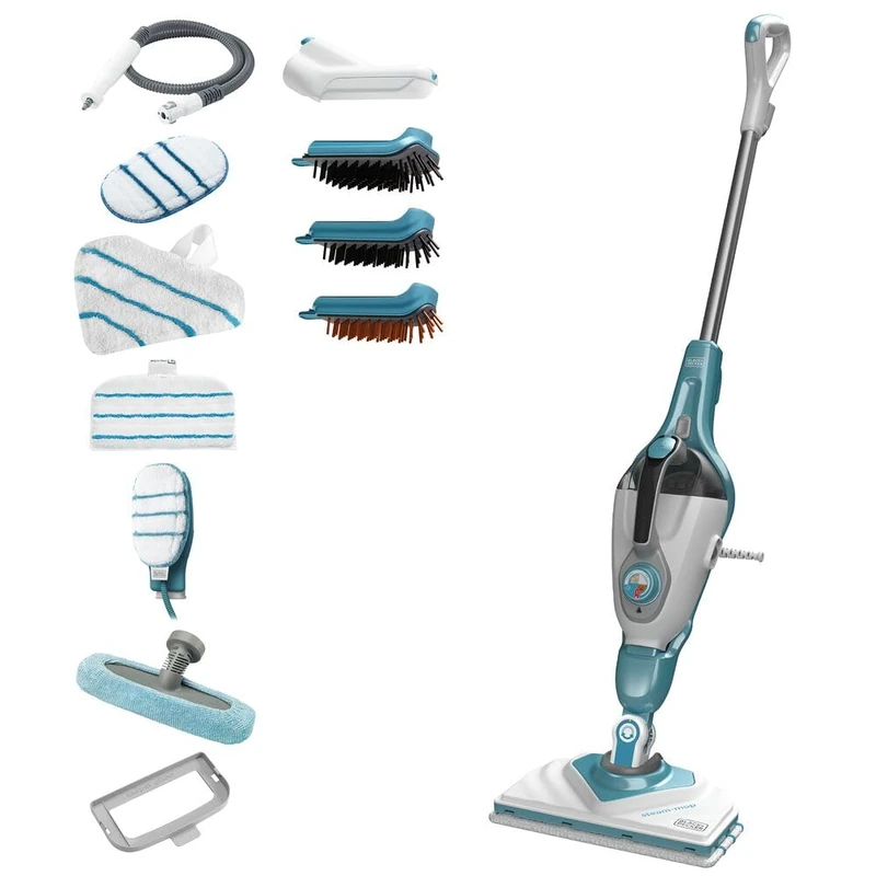 Black + Decker BHSM168DSM-QS Dampfmopp 2-in-1 1.600 W mit Deltakopf und SteaMitt