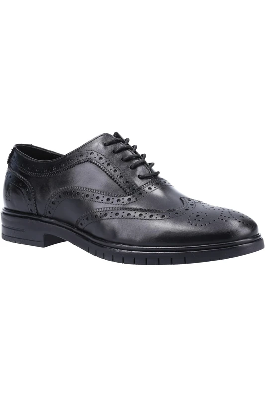 Hush Puppies Mens Santiago Oxford, Black, 12 UK