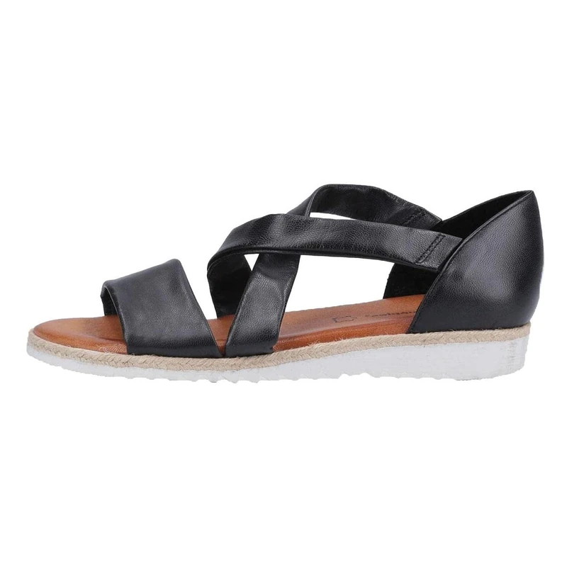 Hush Puppies Women's Gemma Espadrille Wedge Sandal, Black, 5 UK, HPW1000-166-3 - Image 1