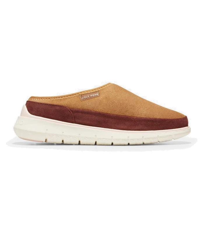 Cole Haan Women's GEN ZG Slipper:CH TAOS/SHRL Fur Slipper, TAN, 4.5 UK