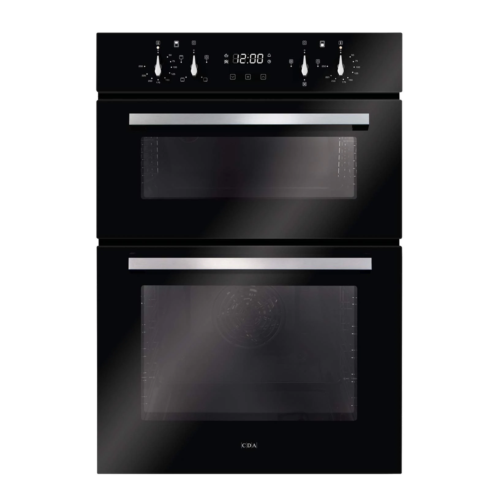 CDA Built In Electric Double Oven - Black