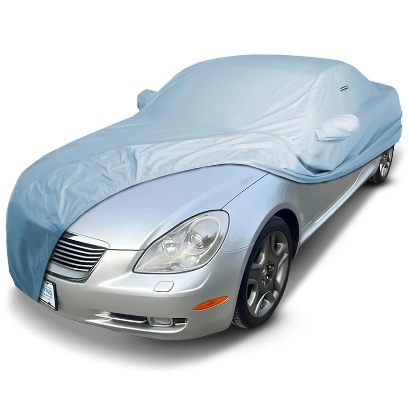 iCarCover Fits: [Lexus SC Convertible SC430] 2002-2010 Premium Full Car Cover Waterproof All Weather Resistant Custom Outdoor Indoor Sun Snow Storm Protection Form-Fit Padded Cover with Straps