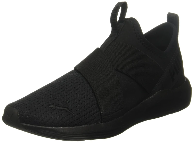 PUMA Women's Prowl Slip on Cross Trainer, Black, 4 UK