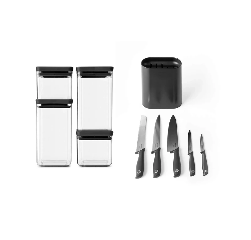 Tasty+ Canisters + Knives and Stand