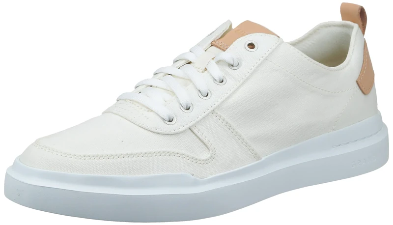 Cole Haan Men's Grandpro Rally Canvas Court Sneaker, Ivory/Natural, 6 UK