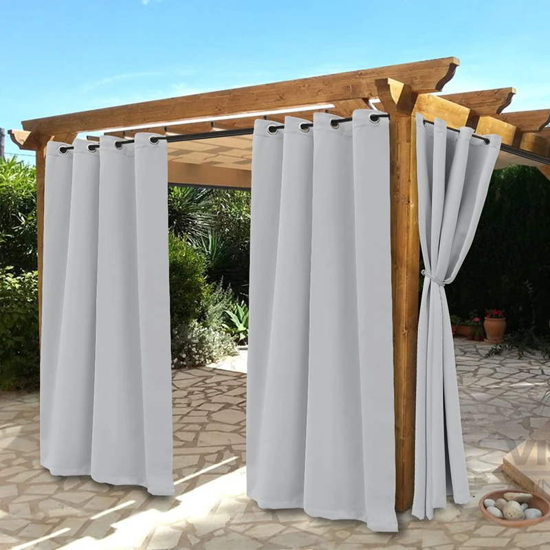 Bonzer Waterproof Indoor/Outdoor Curtains for Patio Thermal Insulated
