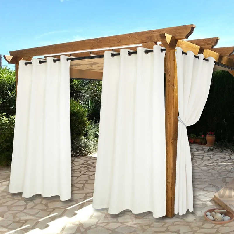 Bonzer Waterproof Indoor/Outdoor Curtains for Patio Thermal Insulated