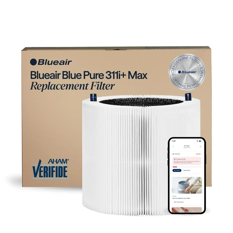 Blueair Blue Pure 311i+ Max Genuine Replacement Filter, F3MAX+, fits Blue Pure 311i+ Max Air Purifier