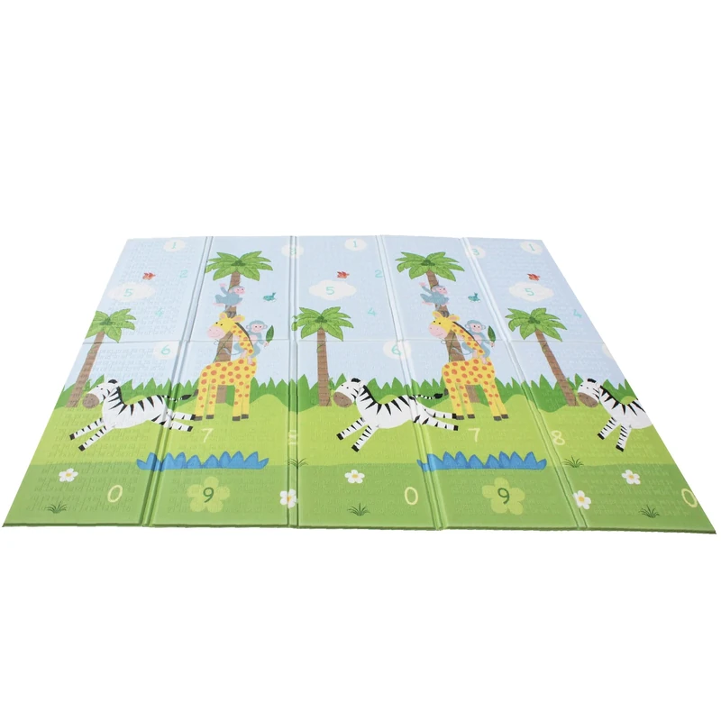Fantasy Fields Large Baby Crawling Mat Play Mat Soft Foam Reversible Portable Crawl Mat Safari Themed UK-PS-PM001