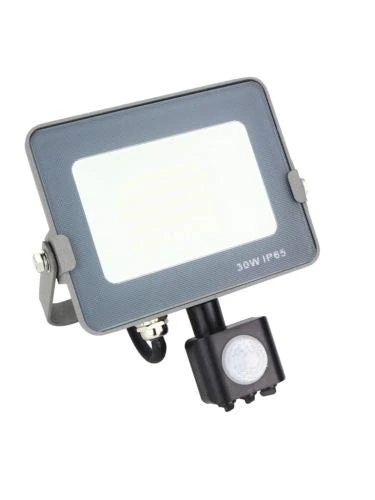 Silver Electronics Forge+ 20W IP65 Sensor Projector - Colour Temperature 5700K (Cold Light) - Energy Class A+ - Grey - Image 1