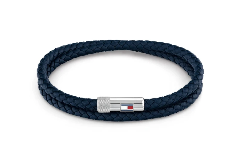 Tommy Hilfiger Jewelry Men's Leather Bracelet with Magnetic Closure