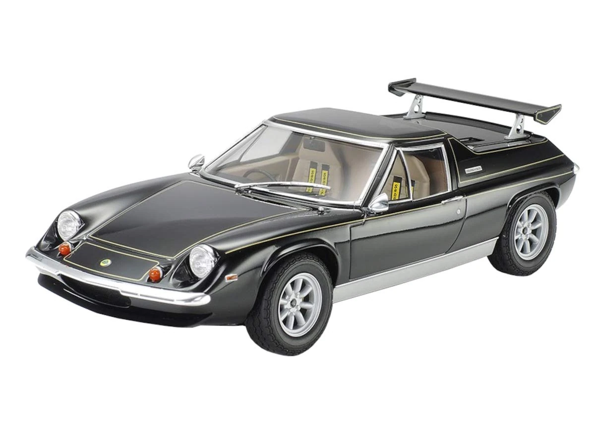 TAMIYA Lotus Europa Special 24358-000 Vehicle 1:24 Scale with PE, Model Kit, Plastic Kit, Assembly Kit, Detailed Replica, Unpainted, Black/Red/Blue