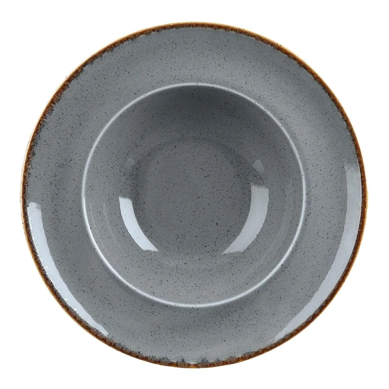 Fine Dine 04ALM002474 Porland Stone Paste Plate, 300mm Diameter,