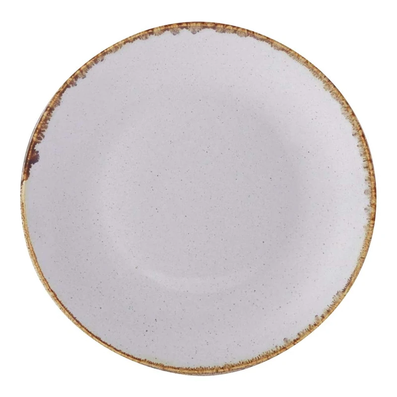 Fine Dine 04ALM001485 Porland Ashen Plate, 180mm Diameter,