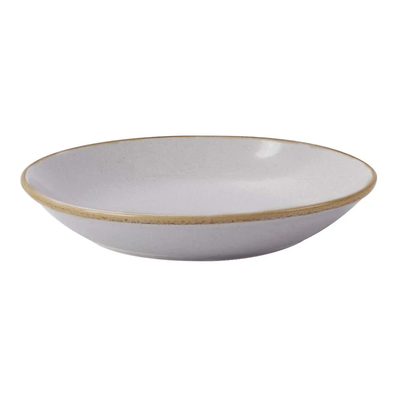 Fine Dine 04ALM001502 Porland Ashen Coupe Plate, 260mm Diameter,
