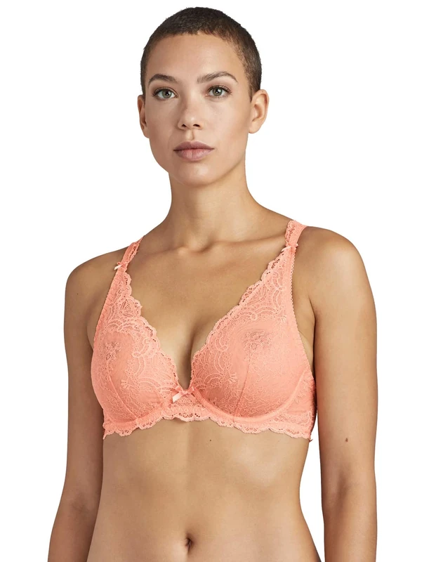 Aubade Women's Plunge bra DANSE DES SENS Melon 30E