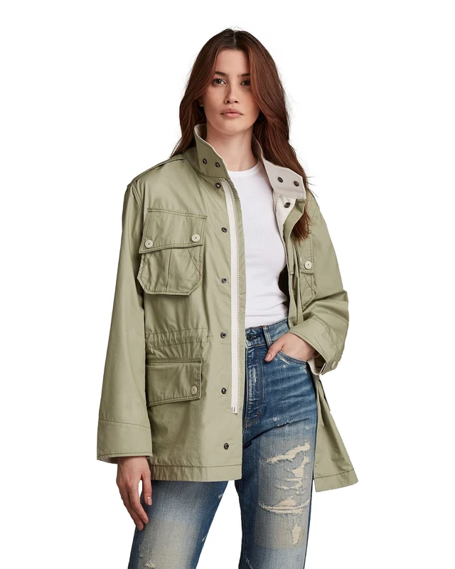 G-Star Women's Field Jacket, Green (grege green D19744-A790-3767), XS