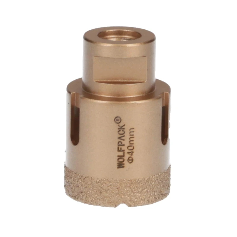 Diamond Crown for Grinder Ø 40 mm. M14 Thread Connection. Dry Cut