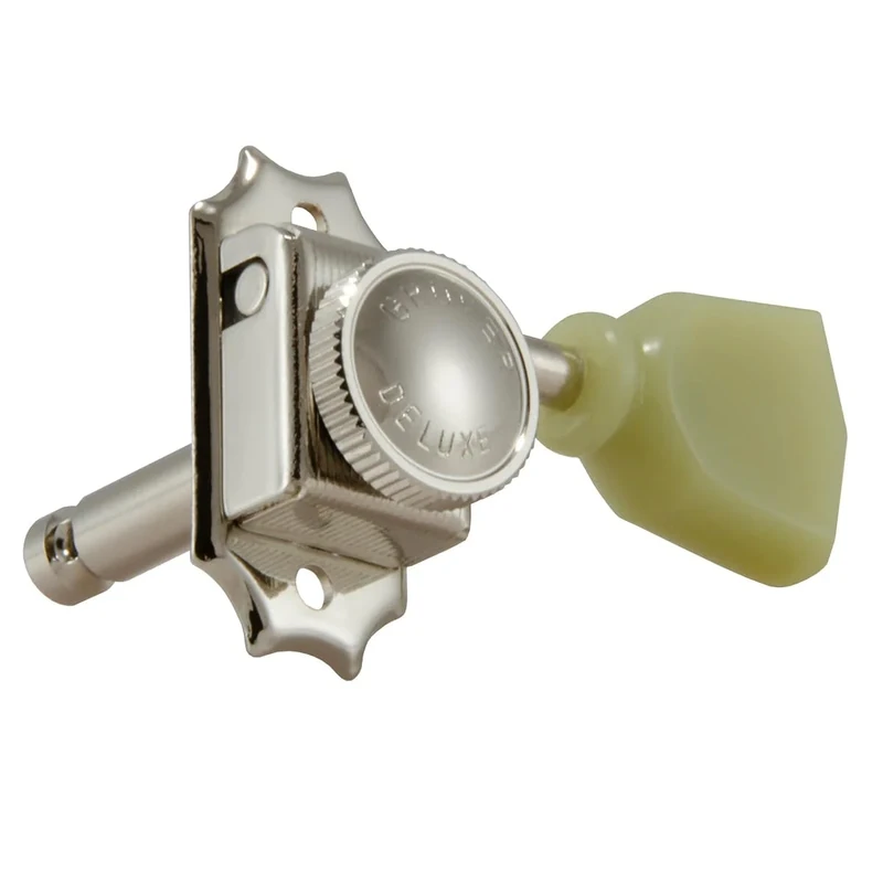 Grover Vintage Locking Keystone Machineheads, 3+3 ~ Nickel