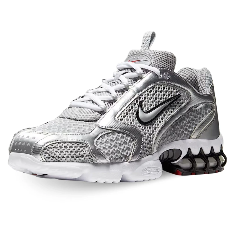 Nike Men's Air Zoom Spiridon Cage 2 Shoes, Lt Smoke Grey/Metallic Silver, 10