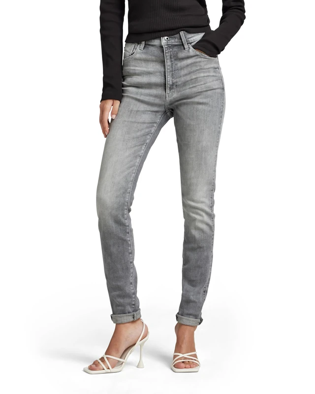 G-Star Women's Kafey Ultra High Skinny Jeans, Grey (sun faded glacier grey D15578-A634-C464), 25W / 30L