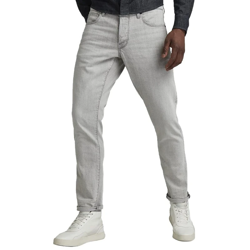 G-Star Men's 3301 Regular Tapered Jeans, Grey (sun faded iron 51003-C530-C002), 27W / 30L