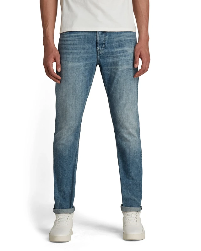 G-Star Men's Triple A Regular Straight Jeans, Blue (faded tide D19161-C779-C460), 27W / 30L