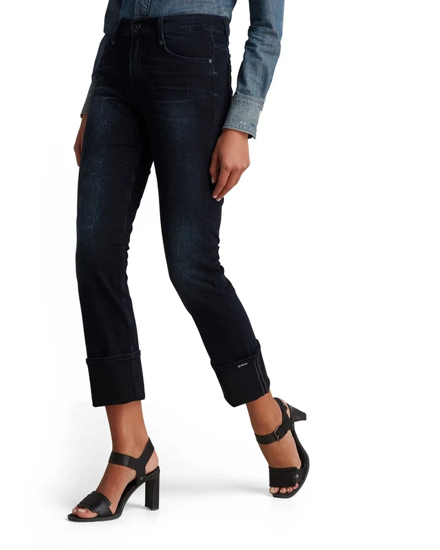 G-Star Women's Noxer Straight Jeans, Blue (worn in eve destroyed D17192-8971-C267), 25W / 28L