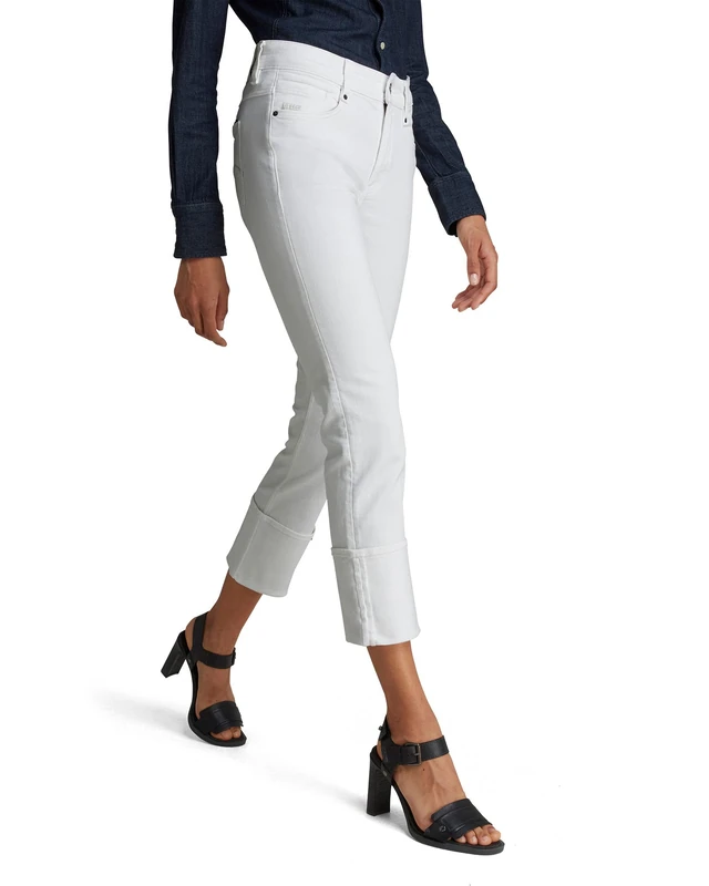 G-Star Women's Noxer Straight Jeans, White (white D17192-C267-110), 25W / 32L