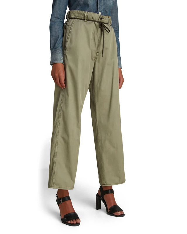 G-Star Women's Lintell High Dad Pants, Green (grege green gd D19689-C322-C485), 28
