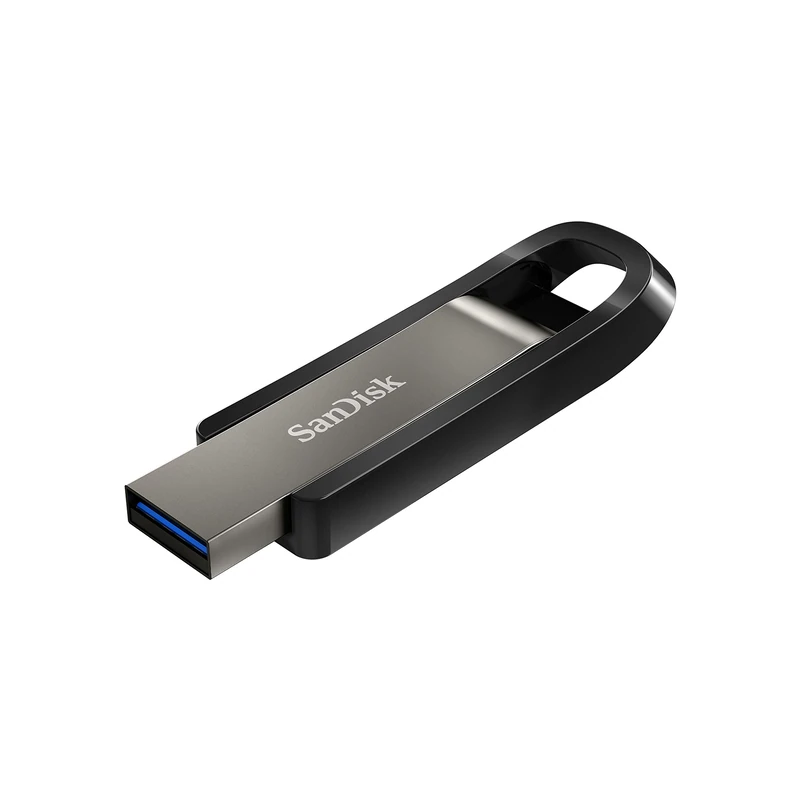 SANDISK Extreme Go USB 3.2 Flash Drive 128GB (Up to 395MB/s read speeds, High speed memory stick, SANDISK Secure Access, RescuePRO Deluxe, durable casing) Black