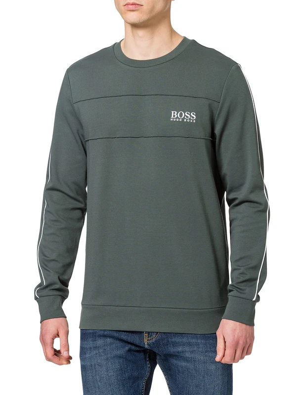 BOSS Men's tracksuit sweatshirt, Dark Green308., L