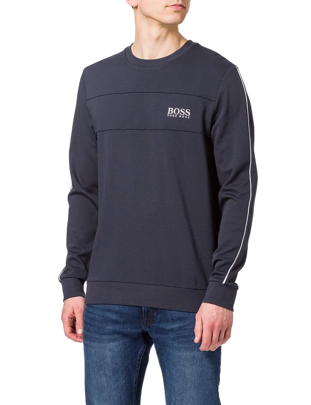 BOSS Men's tracksuit sweatshirt, Dark Blue403, XL