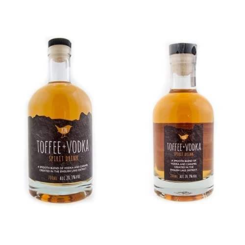KIN Toffee + Vodka spirit drink, one 70cl & one 20cl bottle, 20.3% VOL - Image 1