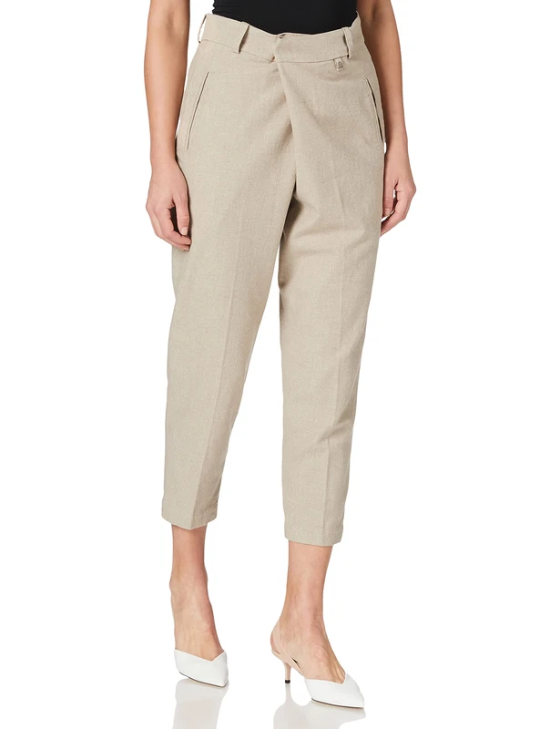 Herrlicher Women's Paddy Cotton Stretch Mix Trouser, Light Beige 426, 4