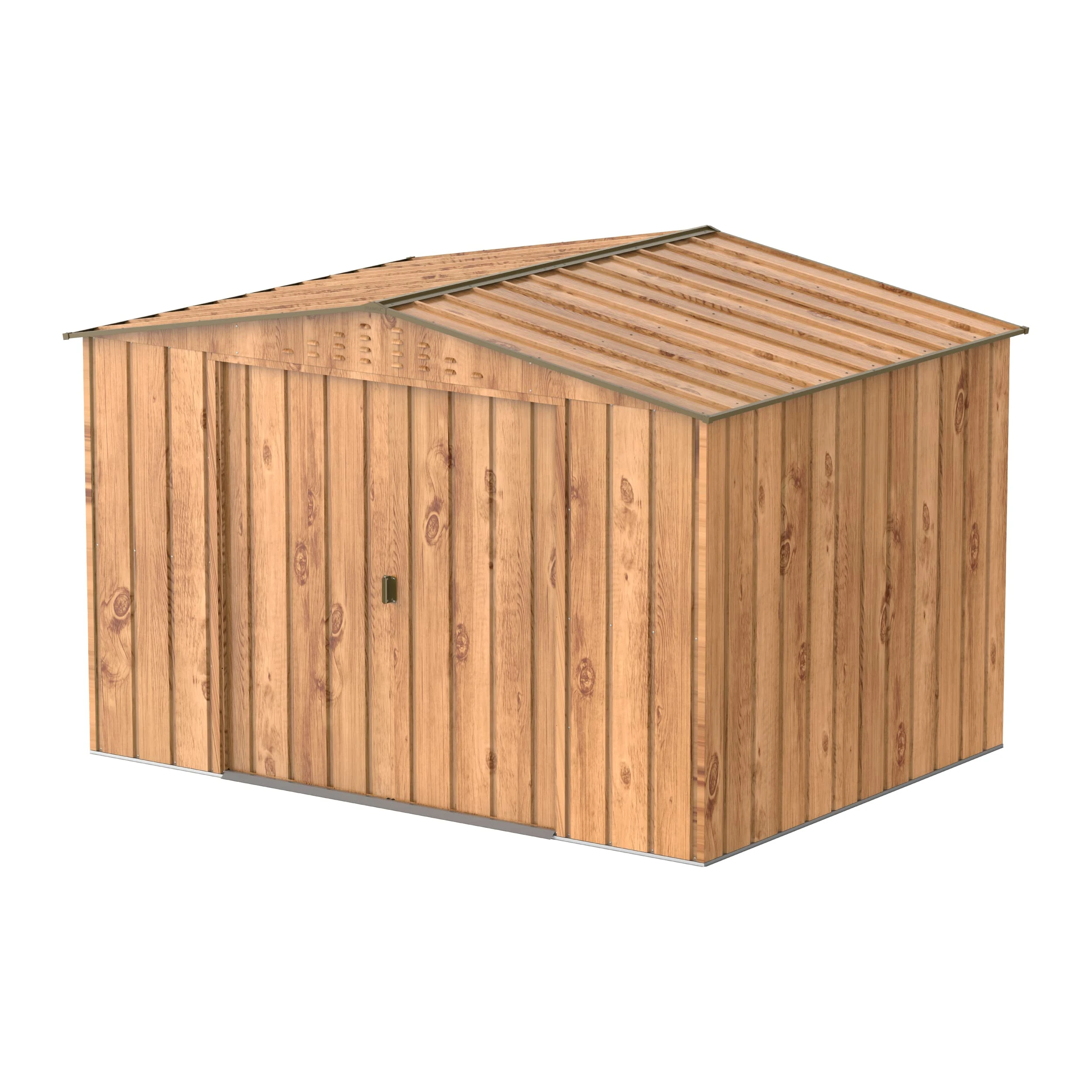 Duramax - Shed garden shed - TOP HERCULES 10x8 - Metal - imitation wood colour