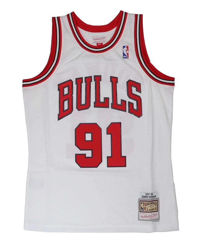 Mitchell&Ness 2.0 Chi. Bulls Shirt White/White S - Image 1