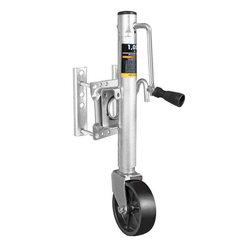 Torin ATR39001B 1000lb Single Wheel Swivel Trailer Jack