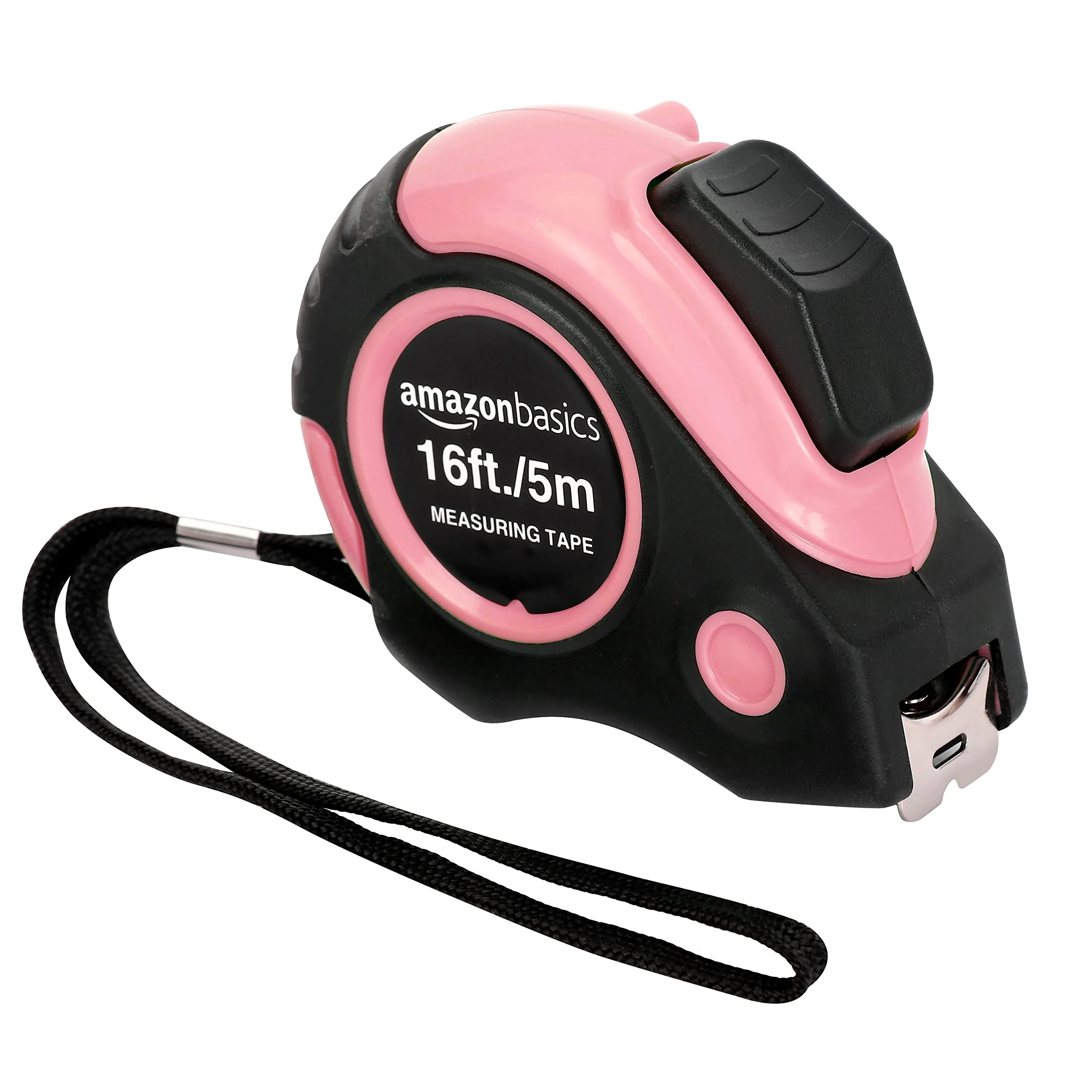 Amazon Basics Tape Measure - 4.8 m, Pink