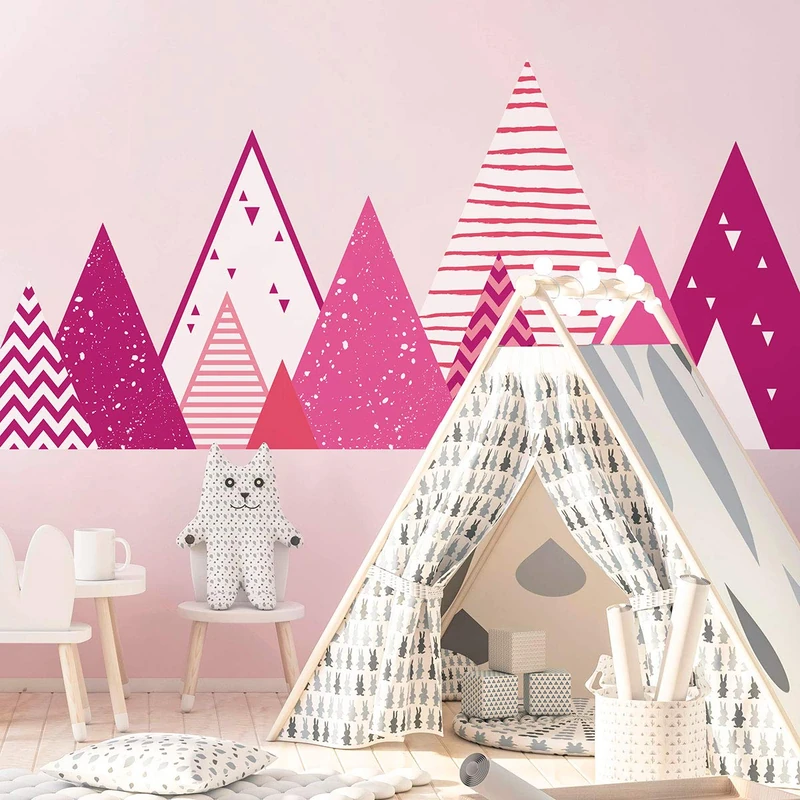 Giant Scandinavian Mountain Wall Sticker for Children 65 x 240 cm Mika - Image 1