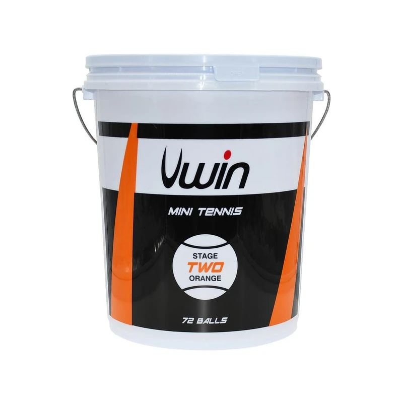 Uwin Tennis Balls Level 2 Youth Rubber Felt Orange Pack of 72