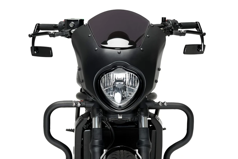 Puig 3764N Look Mirror in Black with neo-retro design and universal