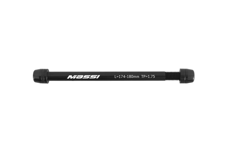 Massi Boost 12X174 Bicycle Roller Axle, Black, 12X174-180MM TP=1.75MM