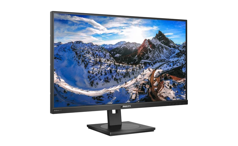 Philips 279P1-27 Inch 4K Monitor, 60Hz, 4ms, IPS, USB-C Dock, Height adjust, Speakers, flickerFree (3840 x 2160, 350 cd/m², HDMI/DP/USB-C/RJ45/USB 3.2)