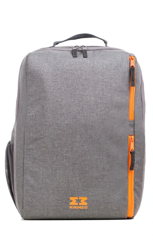 MINIMEIS G4 Backpack, 28 Litre Volume, Grey/Orange