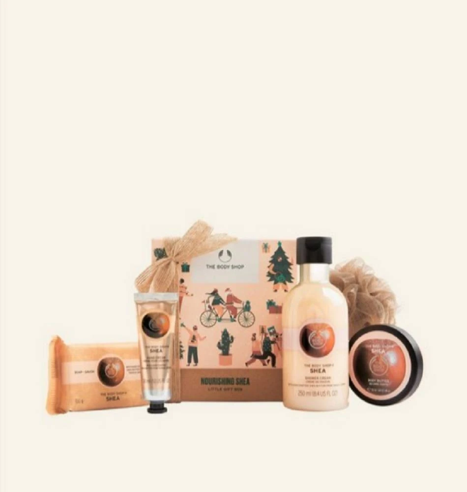 The Body Shop Nourishing Shea Festive Pampering Essentials Body Butter Soap hand cream shower gel Gift SET Christmas 2020